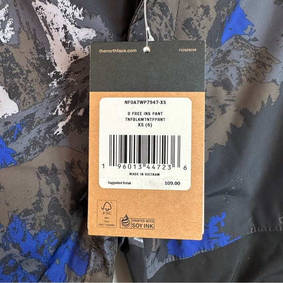NWT The North Face Freedom Insulated Pant (gray/blue) - Picture 13 of 13
